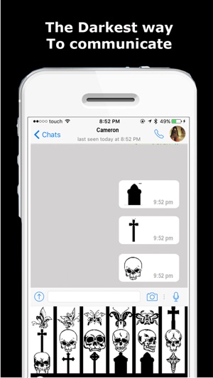 Gothic Emojis & Keyboard - Goth Emoticons and more illuminat(圖2)-速報App