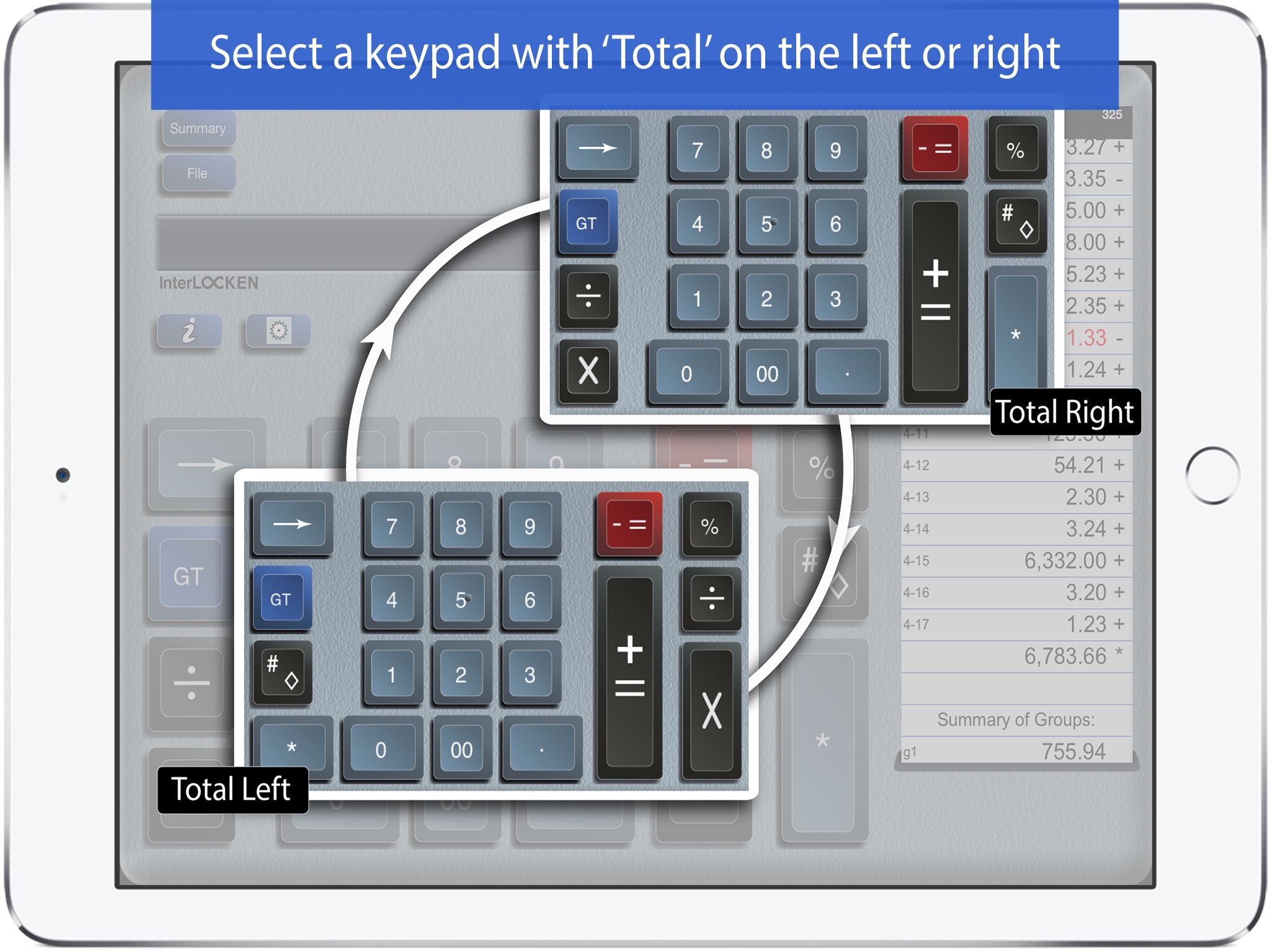 Adding Machine 10Key iPad Lite screenshot 3