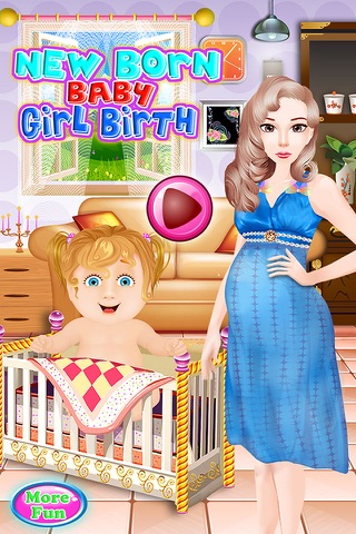 Newborn Baby Girl Birth girls games screenshot 4