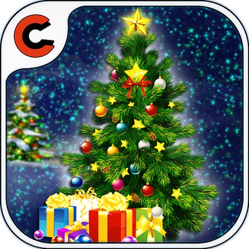christmas tree design and decoration icon