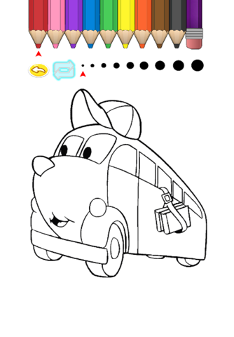 Kids Coloring Book - Cute Small Car Toyama screenshot 4