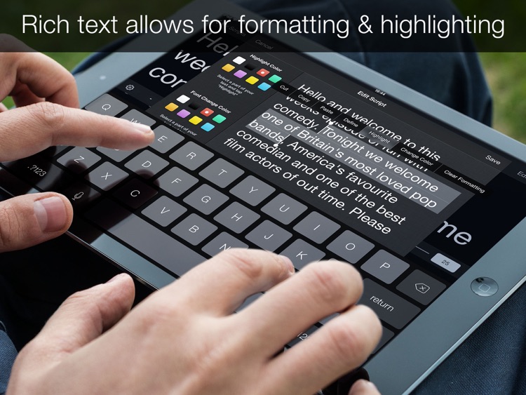 Teleprompter Pro - Scripts, Lyrics & Speech Mirror Prompter screenshot-3