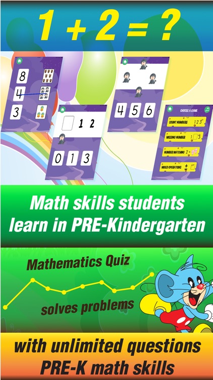 Preschool Basic Operations Math Games For Kids