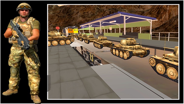 Military Tank Transport Train screenshot-4