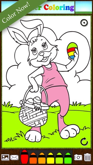 Easter Bunny Eggs ColoringBook FREE