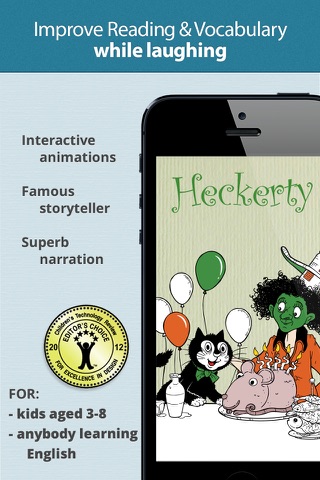 Zanzibar's Birthday — a funny interactive family storybook series for learning to read English (#3 in the Heckerty Story Series) screenshot 2
