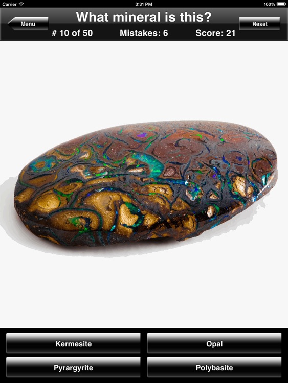 Mineral Quiz for iPad