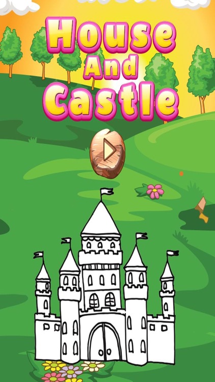 House And Castle Coloring Book : Free for Kids And Toddlers!