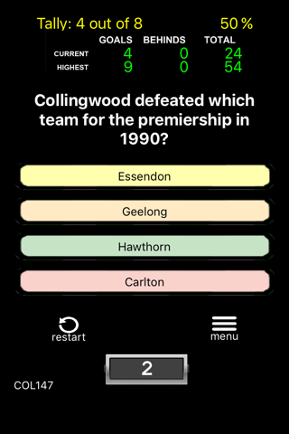 AFL Trivia - Collingwood screenshot 3
