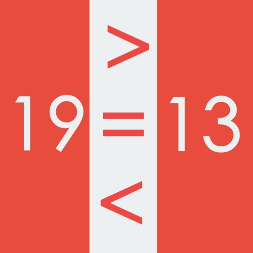 Equal, More, or Less - A fun, addictive math game iOS App