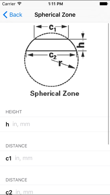 Volume & Area Calculators - Engineering Toolkit screenshot-3