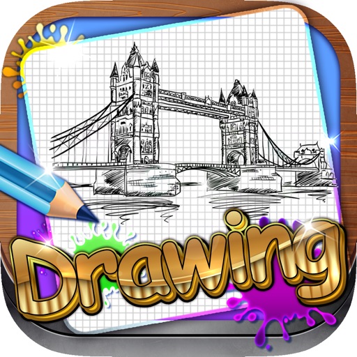 Drawing Desk Wonders of the World : Draw and Paint  Coloring Books Edition Free icon
