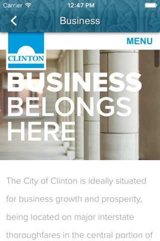 City of Clinton Mississippi screenshot 2