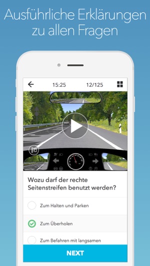 Motorrad 125 ccm Führerschein: Führerscheinprüfung(圖3)-速報App