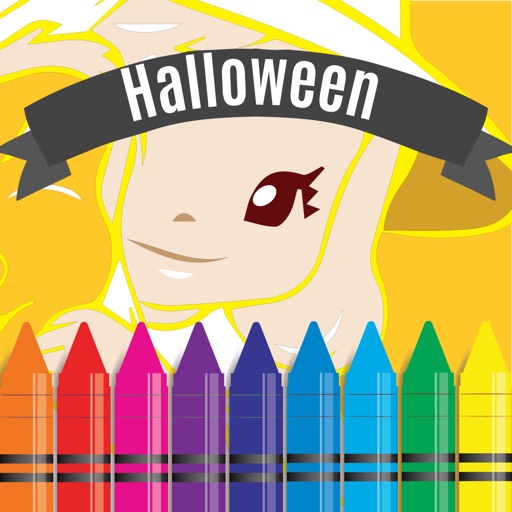 Halloween Coloring and Alphabet numbers games for kids iOS App