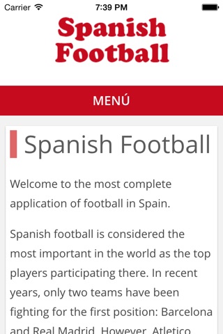 Fútbol Español screenshot 2