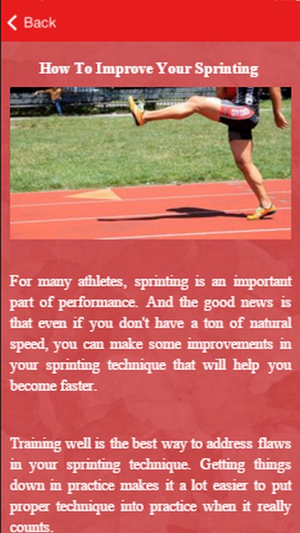 Learn To Sprint Faster