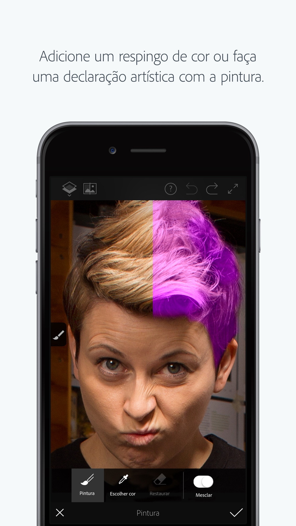 Screenshot do app Adobe Photoshop Fix