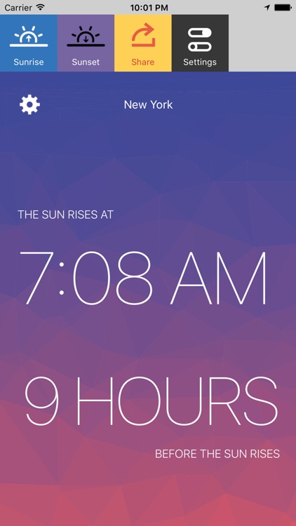 Lux - Sunrise and Sunset
