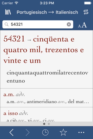 Ultralingua Italian-Portuguese screenshot 3