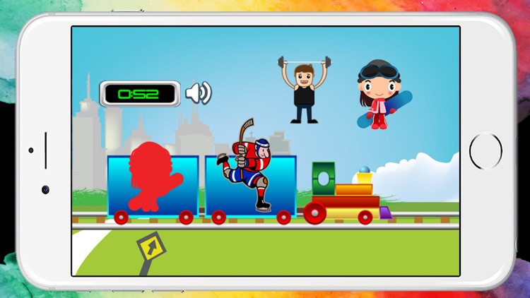 World Sport Puzzle Game on Train for Preschool