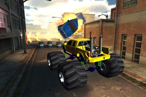 3D Monster Truck City Rampage - Extreme Car Crushing Destruction & Racing Simulator PRO screenshot 2