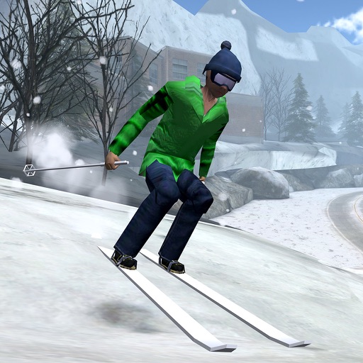 Cross Country Skiing - 3D Winter Mountain Championship Sport Racing Simulator Game FREE icon