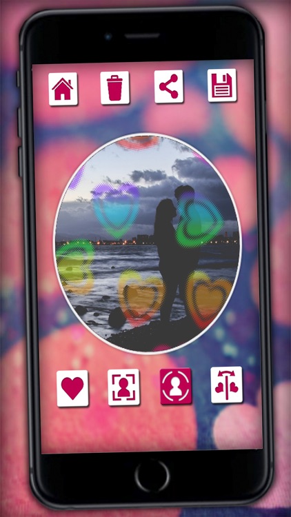 Photo editor for your profile with frames and love filters