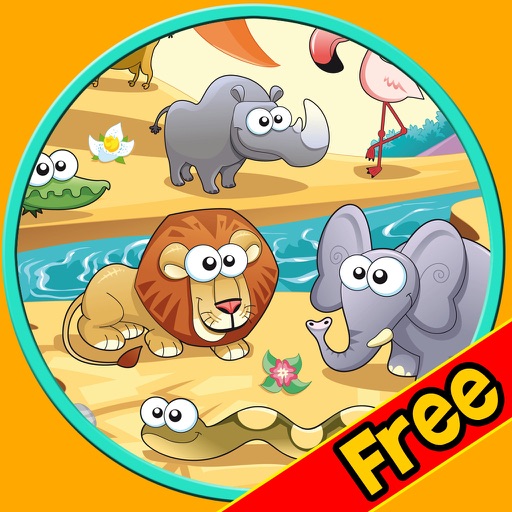 nice jungle animals for kids - free icon