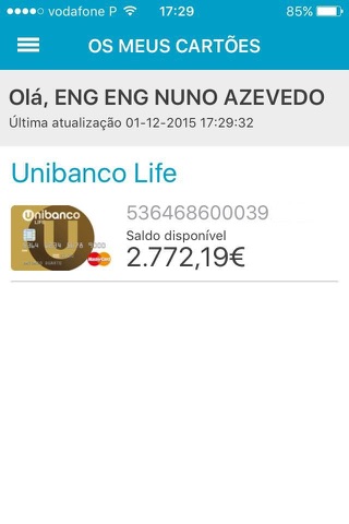 Unibanco Online screenshot 2