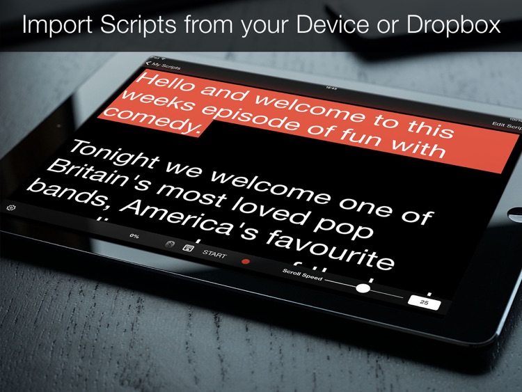 Teleprompter Pro - Scripts, Lyrics & Speech Mirror Prompter