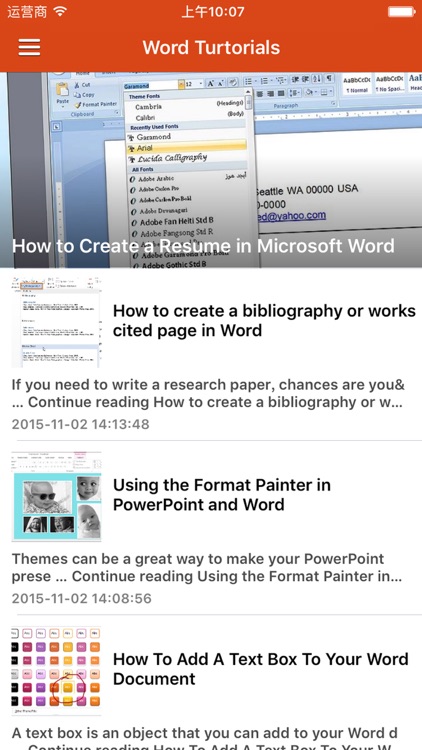 Word version Training - Find a Job with Training in Word Document Edit Tutorials