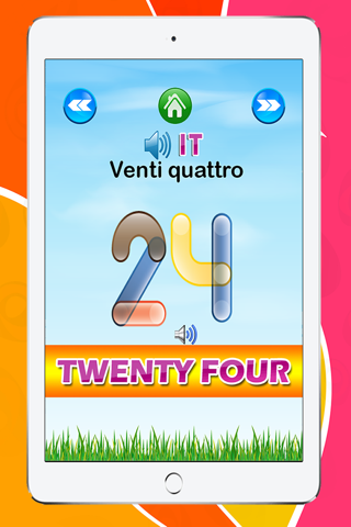 Learn English to Italian Number 1 to 100 Free | Education for Preschool and Kindergarten screenshot 4