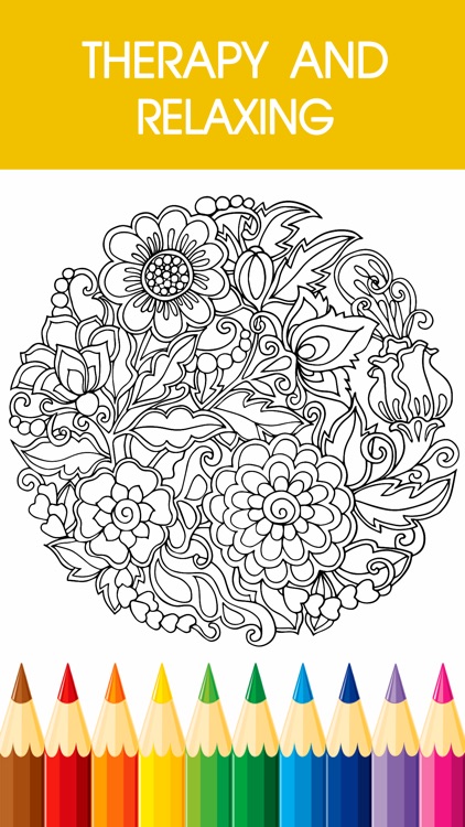 Adult Coloring Book - Free Mandala Color Therapy & Stress Relieving Pages for Adults 3 screenshot-3