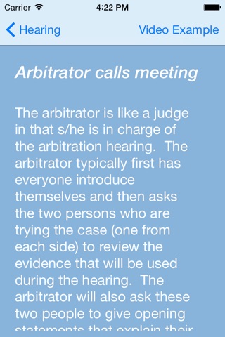 Arbitration screenshot 2