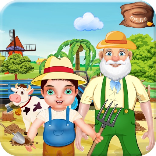 Father Farm Helper baby son girls games iOS App