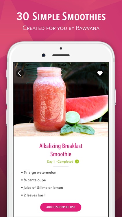 Rawvana's 30 Day Smoothie Challenge
