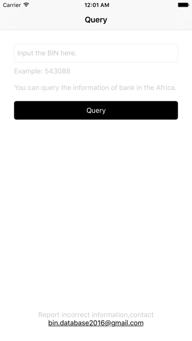 BIN Database for Africa screenshot 2