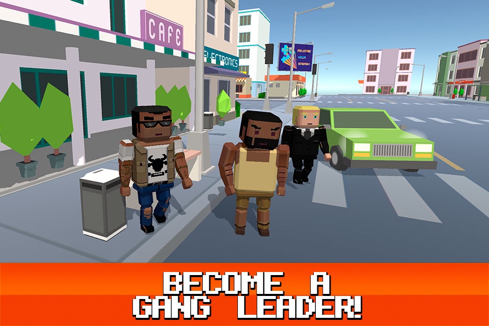 Pixel City: Crime Car Theft Race 3D screenshot 4