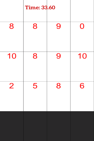 White Piano Number Tiles:Don't Tap Math Even Keyboard Tile screenshot 4