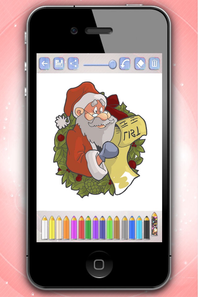 Christmas coloring pages for children - Paint and color Christmas screenshot 2