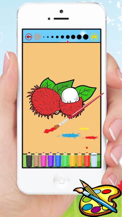 Food Coloring Book for Kids - Fruit Vegetable drawing games screenshot-3