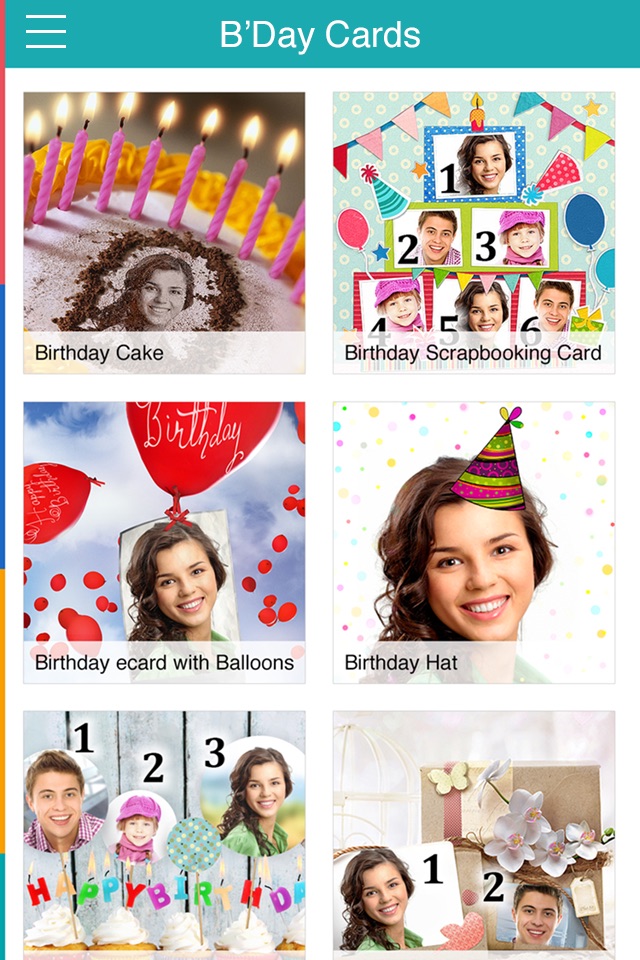 Birthday Cards Free: happy birthday photo frame, gift cards & invitation maker screenshot 3