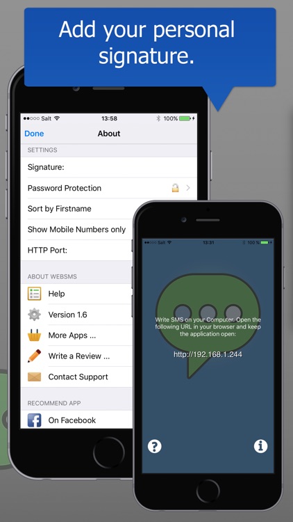 Web SMS - Write SMS on your Computer
