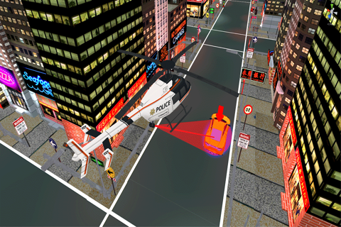 City Helicopter Car Chase 2016: Free Play Game screenshot 3