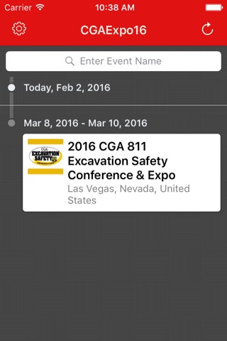 2016 CGA 811 Excavation Safety Conference & Expo screenshot 2