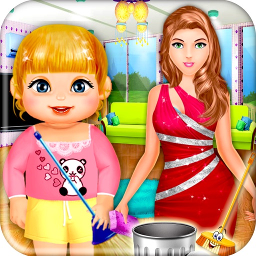 Mommy Kids Cleaning Helper - Home Cleanup games for girls & kids iOS App