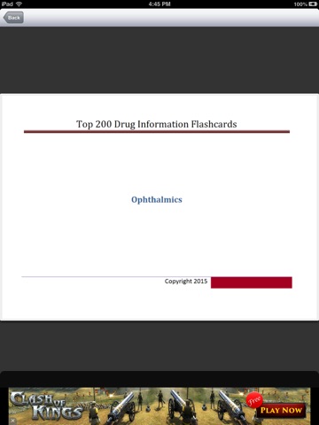Drug Information Flash Cards Lite for iPad screenshot 2