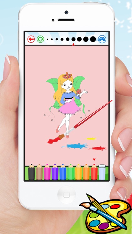 Princess Coloring Book for a Little Preschool Toddler Girls screenshot-3