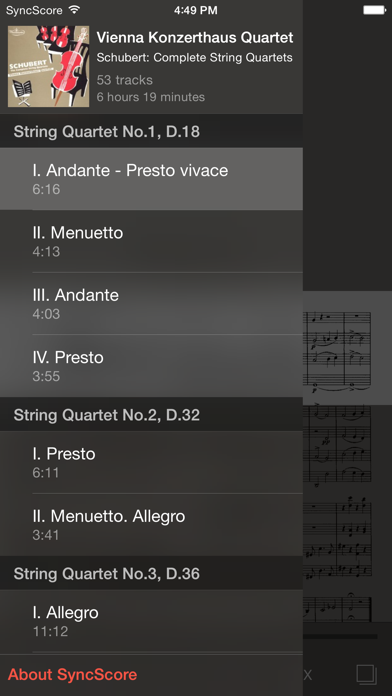 Schubert String Quartets screenshot1